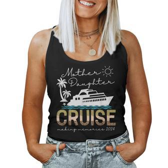 Cruise Trip Mother Daughter Cruise Ship Trip Leopard 2024 Women Tank Top - Monsterry CA
