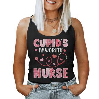 Cupid's Favorite Nurse Valentine's Day Women Tank Top - Monsterry AU