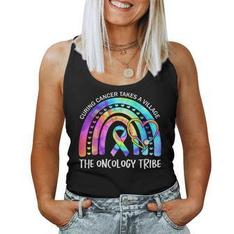 Curing Cancer Takes A Village The Oncology Tribe Nurse Team Women Tank Top - Monsterry UK