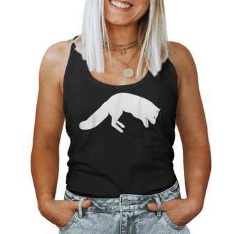 Cute Arctic Fox T For & Pouncing Arctic Fox Women Tank Top - Monsterry