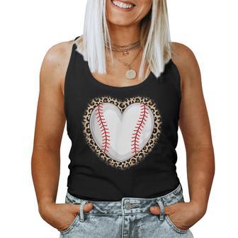 Cute Baseball Heart Baseball Lover Girls Women Tank Top - Monsterry DE