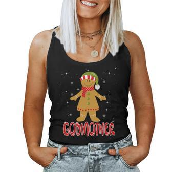 Cute Gingerbread Godmother Christmas Cookie Pajama Family Women Tank Top | Mazezy AU