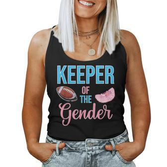 Cute Keeper Of The Gender Touchdowns Reveal For Mom And Dad Women Tank Top - Seseable