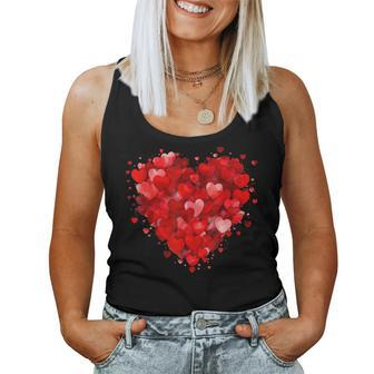 Cute Love Heart Graphic Valentine's Day Women Tank Top - Thegiftio UK