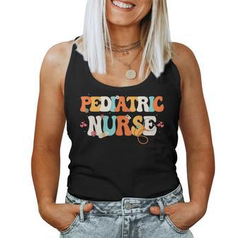 Cute Pediatric Nurse Apparel For Peds Nurse Pediatric Nurse Women Tank Top - Thegiftio UK