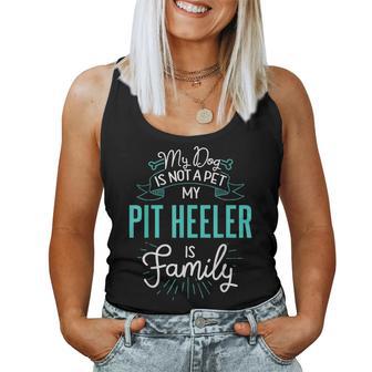 Cute Pit Heeler Family Dog For Men Women Tank Top - Monsterry DE