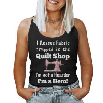 Cute Quilter Idea For Mom Quilting Fabric Quarters Women Tank Top - Monsterry AU