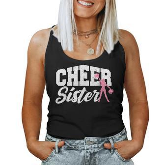 Cute Sister Cheer Sister Cheerleading Women Tank Top - Monsterry