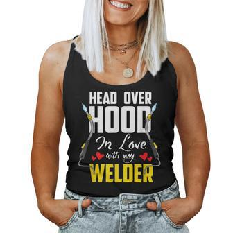 Cute Welders Wife Meme Quote Welder Girlfriend & Wife Women Tank Top - Monsterry UK