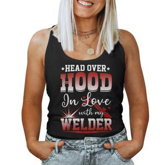 Cute Welding Sayings For Welder Wife Or Girlfriend Women Tank Top - Monsterry