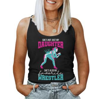 Cute Wrestling Daughter Favorite Wrestler Dad Mom Women Tank Top - Thegiftio UK