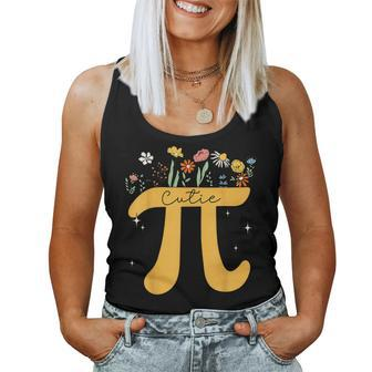 Cutie Pi Wildflower Flower Pi Day Girls Math Lover Women Tank Top | Mazezy