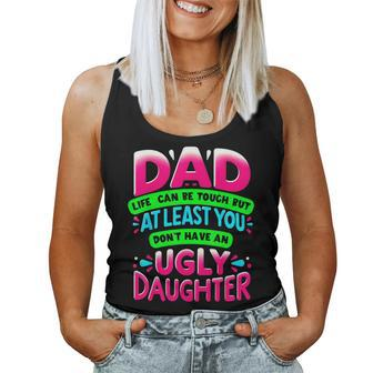 Dad Daughter Quote Hilarious Father's Day Daddy's Girl Women Tank Top - Monsterry