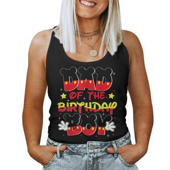 Dad And Mom Birthday Boy Mouse Family Matching Women Tank Top - Seseable