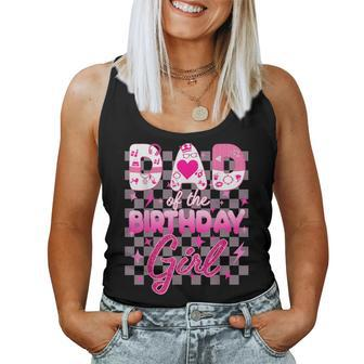 Dad And Mom Of The Birthday Girl Doll Family Party Decor Women Tank Top - Seseable