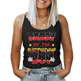Dad And Mom Daddy Birthday Boy Mouse Family Matching Women Tank Top - Seseable