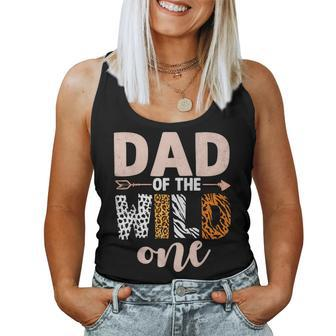 Dad And Mom Of The Wild One Birthday Girl Family Party Decor Women Tank Top - Monsterry UK