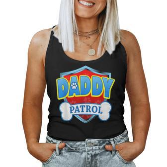 Daddy Of The Birthday Boy Girl Dog Paw Family Matching Women Tank Top | Mazezy