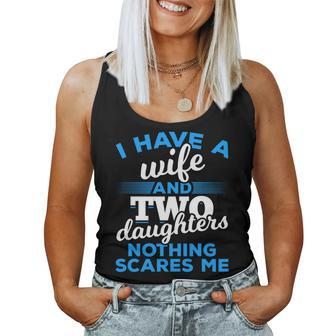 Daddy Father Wife Daughter Fathers Day Dad Women Tank Top - Monsterry