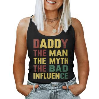 Daddy On Father's Day 2024 Vintage 90S Style Apparel Women Tank Top - Monsterry UK