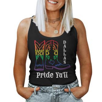 Dallas Texas Pride Ya'll Lgbtq Cowboy For Gay Pride Month Women Tank Top - Monsterry CA