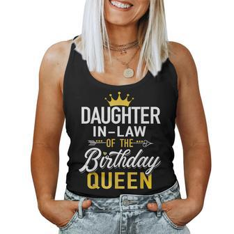 Daughter-In-Law Of The Birthday Queen Bday Party Women Tank Top - Thegiftio UK