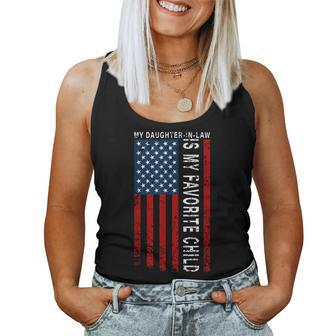 My Daughter In Law Is My Favorite Child Usa Father's Day Dad Women Tank Top - Seseable