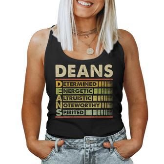 Deans Family Name Deans Last Name Team Women Tank Top - Seseable