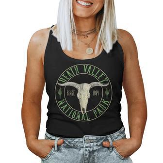 Death Valley National Park Since 1994 Cactus And Skull Women Tank Top - Monsterry