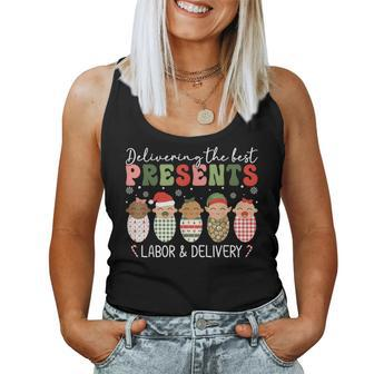 Delivering The Best Presents Labor Delivery Nurse Christmas Women Tank Top - Monsterry CA