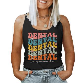 Dental Squad Groovy For National Dentist’S Day 2024 Women Tank Top - Monsterry