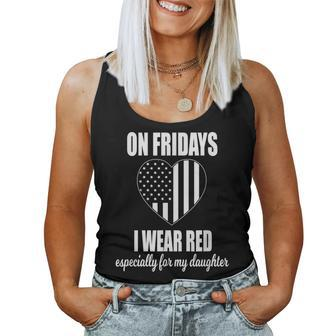 Deployed Daughter Red Friday Military Women Tank Top - Monsterry CA