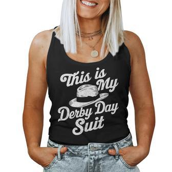 Derby Day 2024 Horse Racing This Is My Derby Day Suit Women Tank Top - Seseable