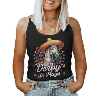 Derby De Mayo For Horse Racing Mexican Women Tank Top - Seseable