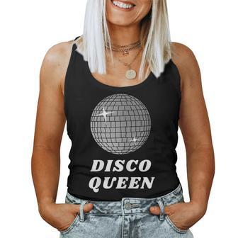 Disco Queen 70'S Themed Birthday Party Dancing Women Women Tank Top - Monsterry UK