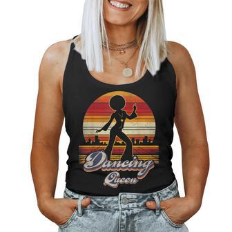 Disco Queen 70'S Vintage 80S Themed Retro Dancin Queen Women Tank Top - Monsterry