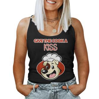 Dog Chef Cook For And Give The Cook A Kiss Women Tank Top - Monsterry DE