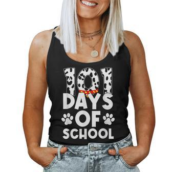 Dog Happy 101 Days School 100Th Days Smarter Teacher Student Women Tank Top - Thegiftio UK