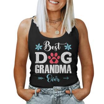 Dog Lover Best Dog Grandma Ever Dogs Owner Pet Animals Women Tank Top | Mazezy UK
