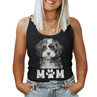 Dog Mom Mum Cute Cavapoo Maltipoo Cavachon Puppy Face Women Tank Top | Mazezy DE