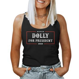 Dolly For President 2024 Retro Dolly Women Tank Top - Monsterry