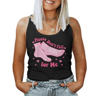 Dont Fall For Me Valentines Day Non Slip Socks Nurse Pct Cna Women Tank Top | Mazezy CA