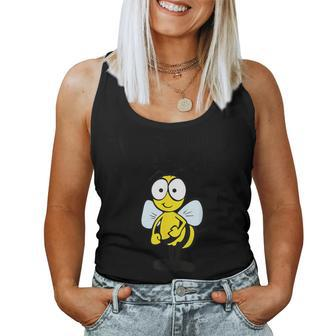 Don't Worry Bee Happy Women Tank Top - Seseable