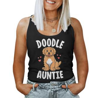 Doodle Auntie Goldendoodle Kawaii Dog Aunt Women Tank Top - Monsterry CA