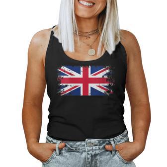 Drapeau Angleterre Grande-Bretagne Royaume-Uni Avec Col En V Women Tank Top - Cadeauxyz