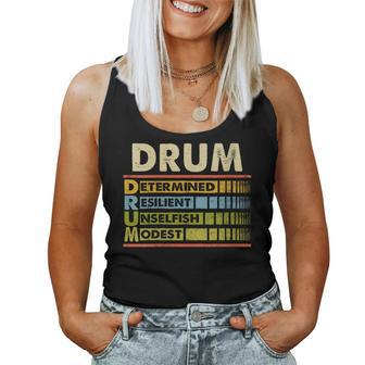 Drum Family Name Last Name Drum Women Tank Top - Seseable