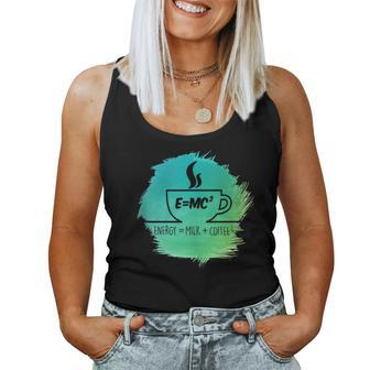E Mc Squared Coffee Science Physics Math Lover Women Tank Top - Monsterry UK