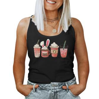 Easter Coffee Some Bunny Needs Coffee Latte Iced Men Women Tank Top - Seseable