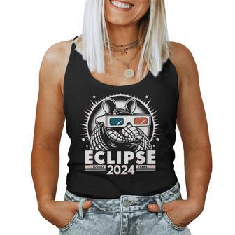 Eclipse 2024 Totally Texas Armadillo Eclipse Women Tank Top | Mazezy
