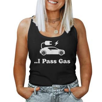 Electric Car I Pass Gas Sarcastic Family Women Tank Top - Monsterry
